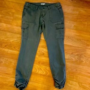 Charlotte Russe cargo pant with ruched ankle